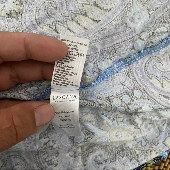 LASCANA Women's Strappy Back Paisley Dress Size 8 Feminine Preppy Sundress - Picture 10 of 12